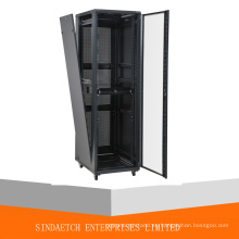 Gabinete de red de 19 &quot;con puerta trasera con llave